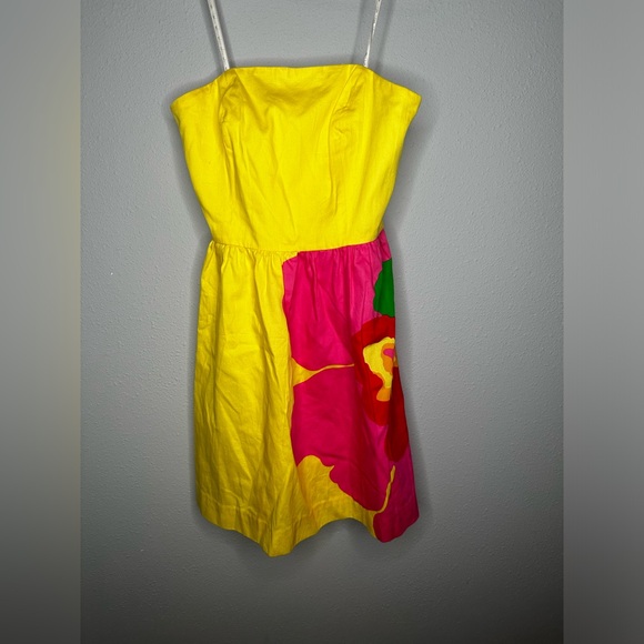 Lily Pulitzer Lottie Yellow Starfruit Dress, size 0 - Picture 2 of 10